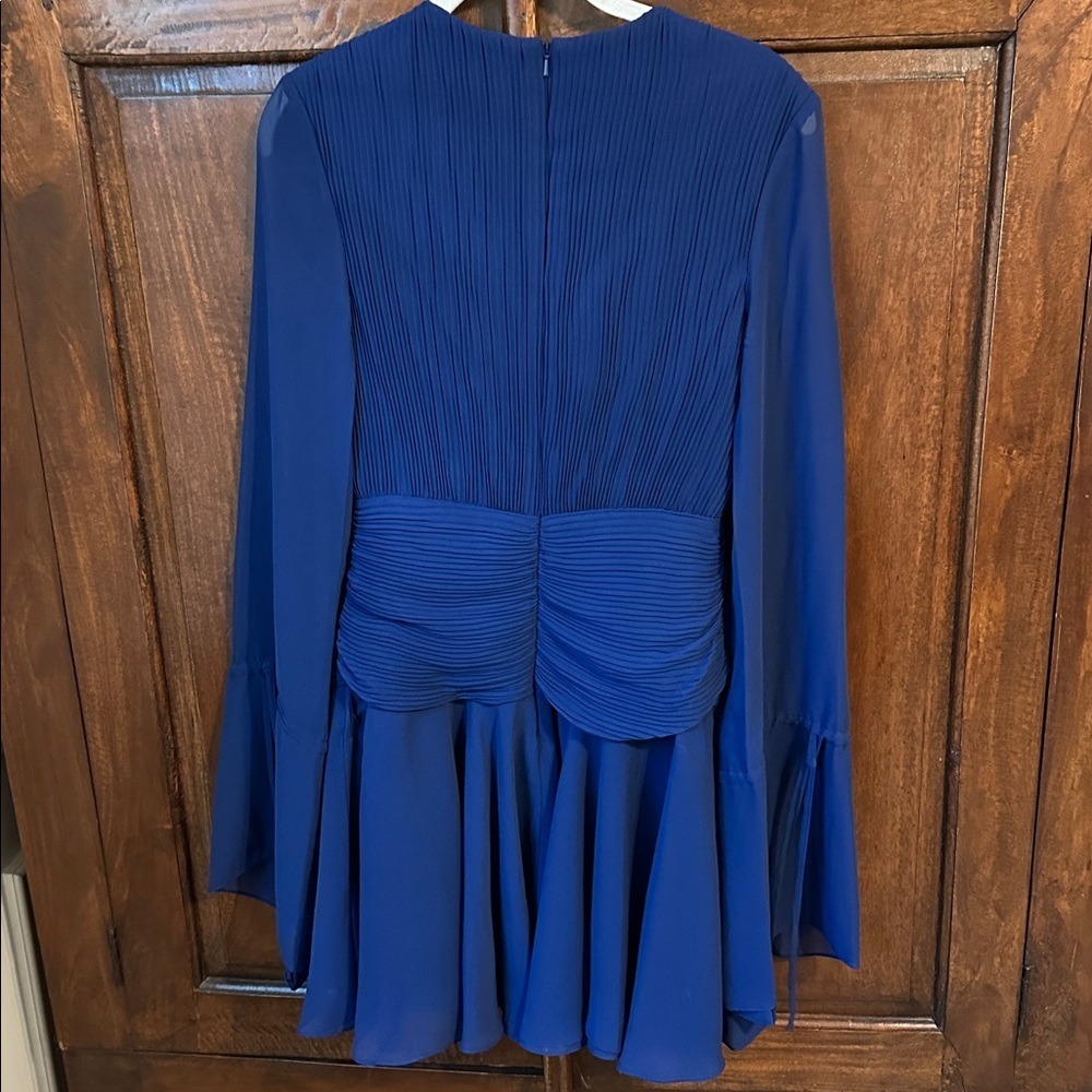 Ieena Mac Duggal Navy Chiffon dress - Picture 7 of 9